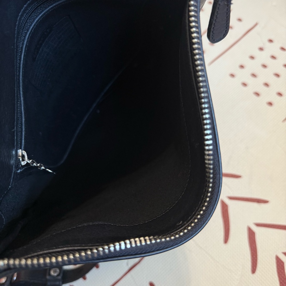 Vintage Coach 9457 Chelsea Slim Crossbody Purse Black Leather - Picture 4 of 9